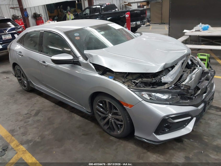 2021 Honda Civic VIN SHHFK7H42MU222243 IAAI salvage auction — FRONT END, Salvage (Arizona), sold $5,900 on 2026-07-14 (photo 1)