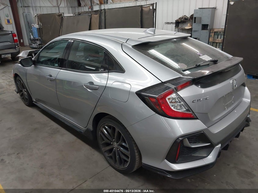 2021 Honda Civic VIN SHHFK7H42MU222243 IAAI salvage auction — FRONT END, Salvage (Arizona), sold $5,900 on 2026-07-14 (photo 3)
