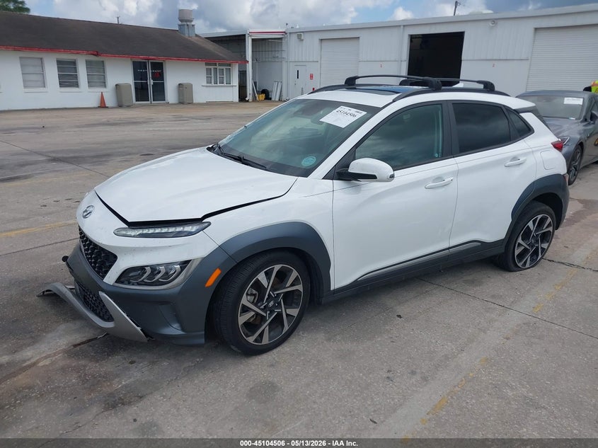 2022 Hyundai Kona VIN KM8K53A36NU753693 IAAI salvage auction — RIGHT SIDE, Rebuildable (Florida), sold $3,025 on 2026-07-08 (photo 2)