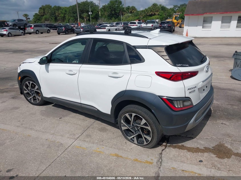 2022 Hyundai Kona VIN KM8K53A36NU753693 IAAI salvage auction — RIGHT SIDE, Rebuildable (Florida), sold $3,025 on 2026-07-08 (photo 3)