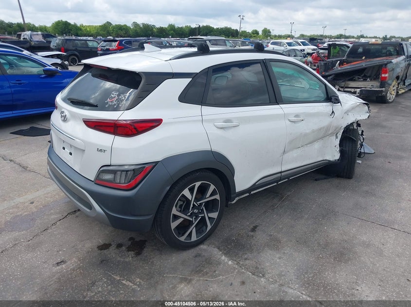 2022 Hyundai Kona VIN KM8K53A36NU753693 IAAI salvage auction — RIGHT SIDE, Rebuildable (Florida), sold $3,025 on 2026-07-08 (photo 4)
