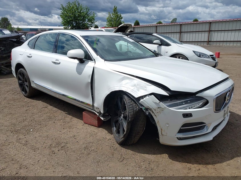 2018 Volvo S90 VIN LVY992ML3JP005725 IAAI salvage auction — FRONT END, Bill Of Sale (Washington), sold $3,725 on 2026-07-21 (photo 1)