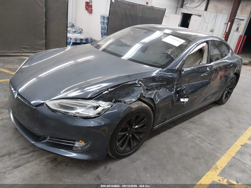 2017 Tesla Model s VIN 5YJSA1E22HF227791 IAAI salvage auction — LEFT SIDE, Salvage (Arizona), sold $3,825 on 2026-07-16 (photo 2)