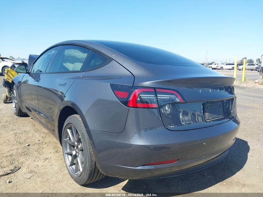 2022 Tesla Model 3 VIN 5YJ3E1EB6NF204745 IAAI salvage auction — FRONT END, Salvage (California), sold $3,800 on 2026-07-09 (photo 3)