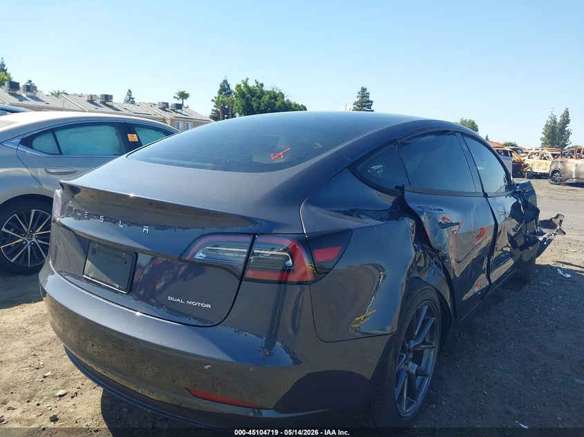 2022 Tesla Model 3 VIN 5YJ3E1EB6NF204745 IAAI salvage auction — FRONT END, Salvage (California), sold $3,800 on 2026-07-09 (photo 4)