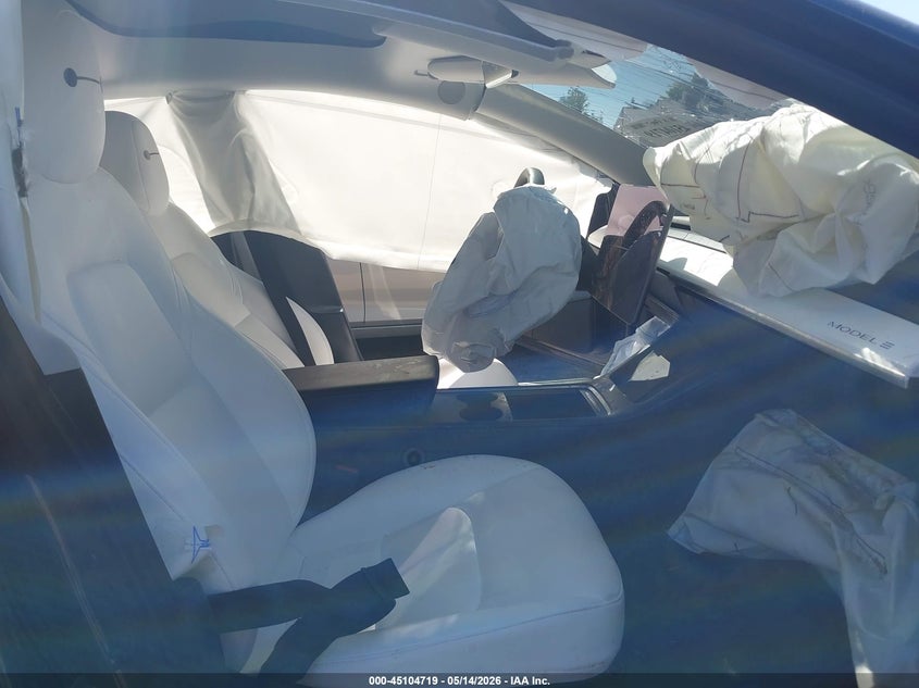 2022 Tesla Model 3 VIN 5YJ3E1EB6NF204745 IAAI salvage auction — FRONT END, Salvage (California), sold $3,800 on 2026-07-09 (photo 5)