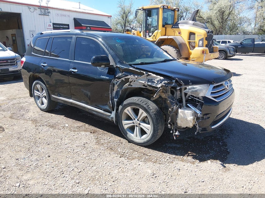 2013 Toyota Highlander VIN 5TDDK3EHXDS201676 IAAI salvage auction — RIGHT FRONT, Salvage (Montana), sold $3,150 on 2026-07-15 (photo 1)