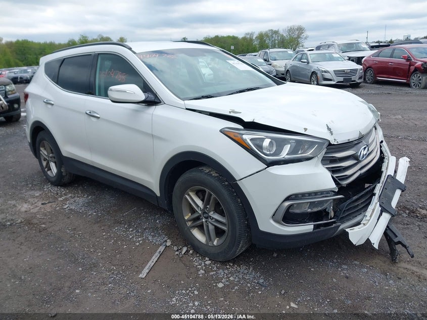 2018 Hyundai Santa fe VIN 5NMZUDLB5JH078176 IAAI salvage auction — FRONT END, Mv-907A (New York), sold $1,950 on 2026-07-25 (photo 1)