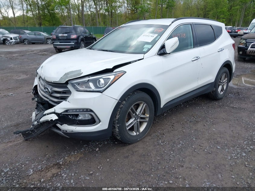 2018 Hyundai Santa fe VIN 5NMZUDLB5JH078176 IAAI salvage auction — FRONT END, Mv-907A (New York), sold $1,950 on 2026-07-25 (photo 2)