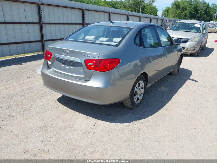 2010 Hyundai Elantra VIN KMHDU4AD2AU176469 IAAI salvage auction — HAIL, Salvage (Iowa), sold $450 on 2026-07-20 (photo 4)