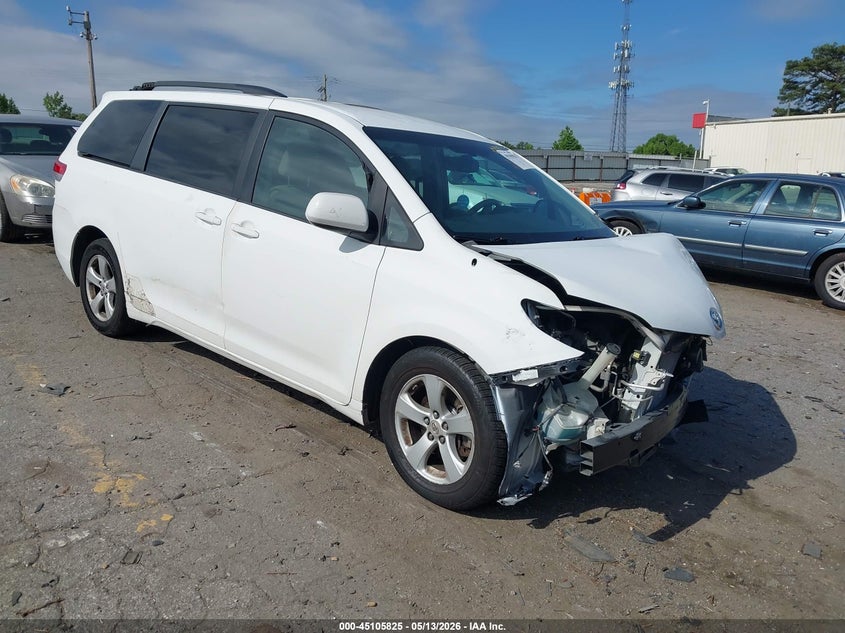 2011 Toyota Sienna VIN 5TDKK3DC7BS154410 IAAI salvage auction — FRONT END, Salvage (Georgia), sold $1,400 on 2026-07-22 (photo 1)