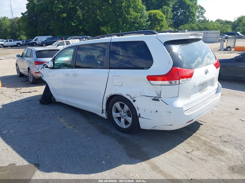 2011 Toyota Sienna VIN 5TDKK3DC7BS154410 IAAI salvage auction — FRONT END, Salvage (Georgia), sold $1,400 on 2026-07-22 (photo 3)
