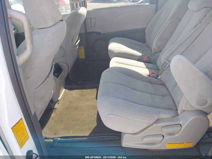 2011 Toyota Sienna VIN 5TDKK3DC7BS154410 IAAI salvage auction — FRONT END, Salvage (Georgia), sold $1,400 on 2026-07-22 (photo 8)