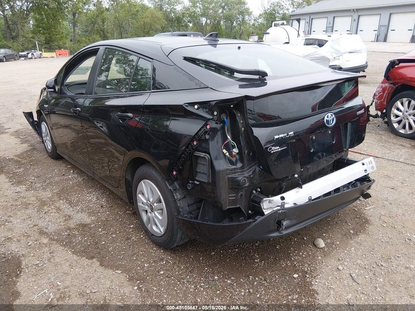 2016 Toyota Prius VIN JTDKBRFU4G3512905 IAAI salvage auction — FRONT & REAR, Clear (Indiana), sold $2,300 on 2026-07-22 (photo 3)
