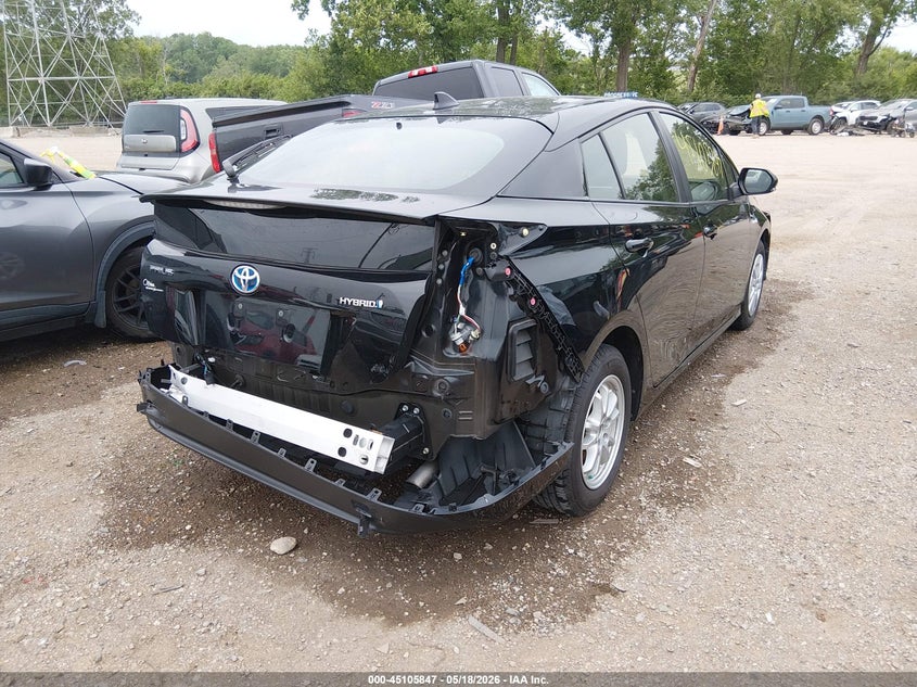 2016 Toyota Prius VIN JTDKBRFU4G3512905 IAAI salvage auction — FRONT & REAR, Clear (Indiana), sold $2,300 on 2026-07-22 (photo 4)