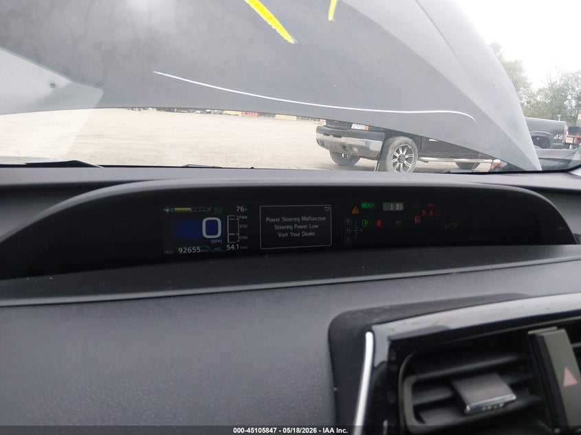 2016 Toyota Prius VIN JTDKBRFU4G3512905 IAAI salvage auction — FRONT & REAR, Clear (Indiana), sold $2,300 on 2026-07-22 (photo 7)