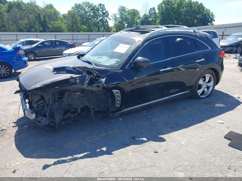 2011 Infiniti Fx VIN JN8AS1MUXBM111012 IAAI salvage auction — FRONT & REAR, Salvage (Georgia), sold $450 on 2026-07-15 (photo 2)