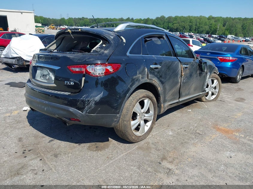 2011 Infiniti Fx VIN JN8AS1MUXBM111012 IAAI salvage auction — FRONT & REAR, Salvage (Georgia), sold $450 on 2026-07-15 (photo 4)