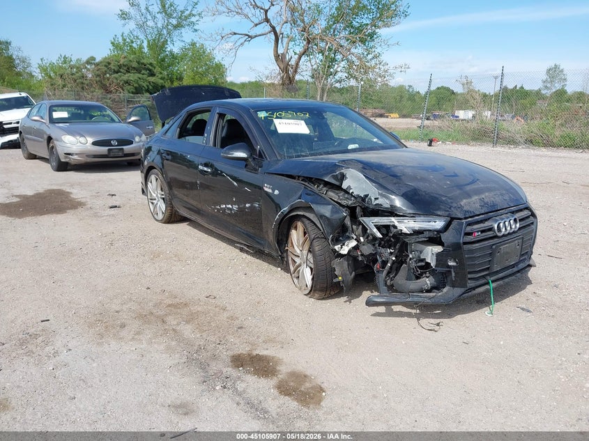 2018 Audi S4 VIN WAUB4AF45JA233605 IAAI salvage auction — FRONT END, Junk Bill Of Sale Mv2459 (Wisconsin), sold $7,750 on 2026-09-01 (photo 1)