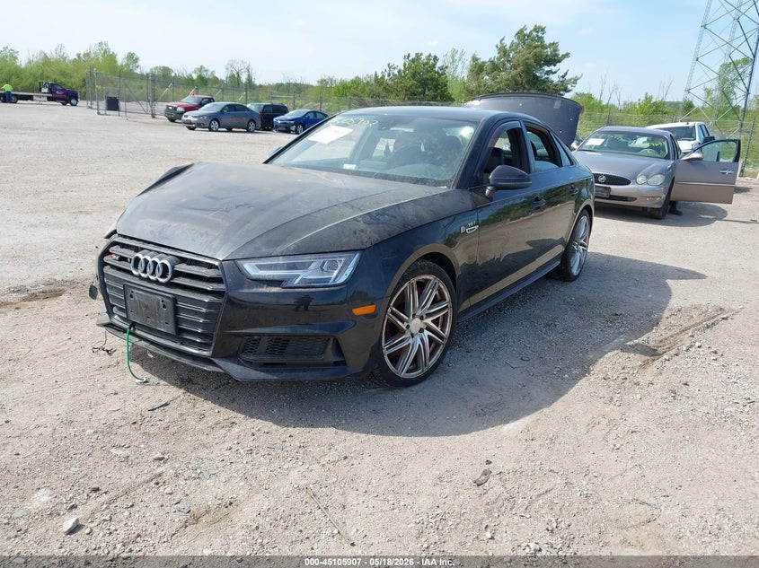 2018 Audi S4 VIN WAUB4AF45JA233605 IAAI salvage auction — FRONT END, Junk Bill Of Sale Mv2459 (Wisconsin), sold $7,750 on 2026-09-01 (photo 2)