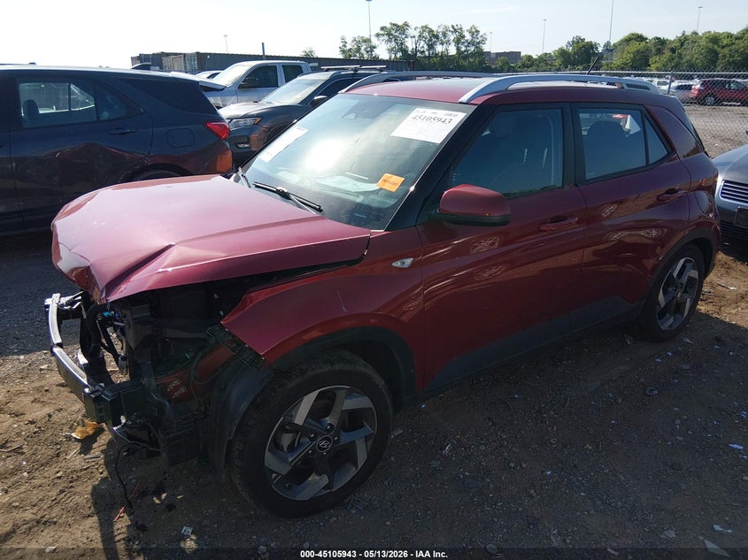 2024 Hyundai Venue VIN KMHRC8A38RU328273 IAAI salvage auction — FRONT END, Salvage (Tennessee), sold $3,200 on 2026-07-16 (photo 2)