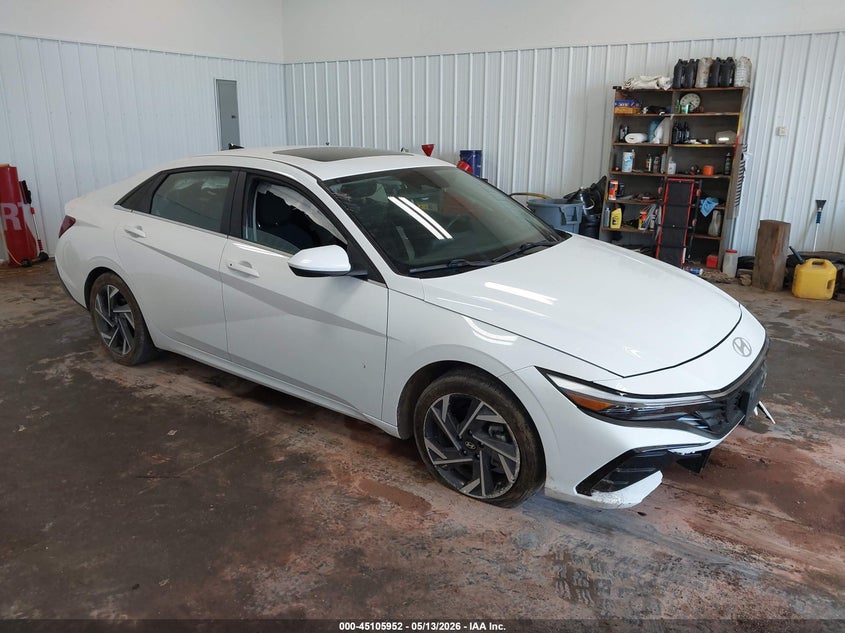 2024 Hyundai Elantra VIN KMHLS4DG5RU788278 IAAI salvage auction — FRONT END, Regular (South Dakota), sold $4,400 on 2026-07-17 (photo 1)