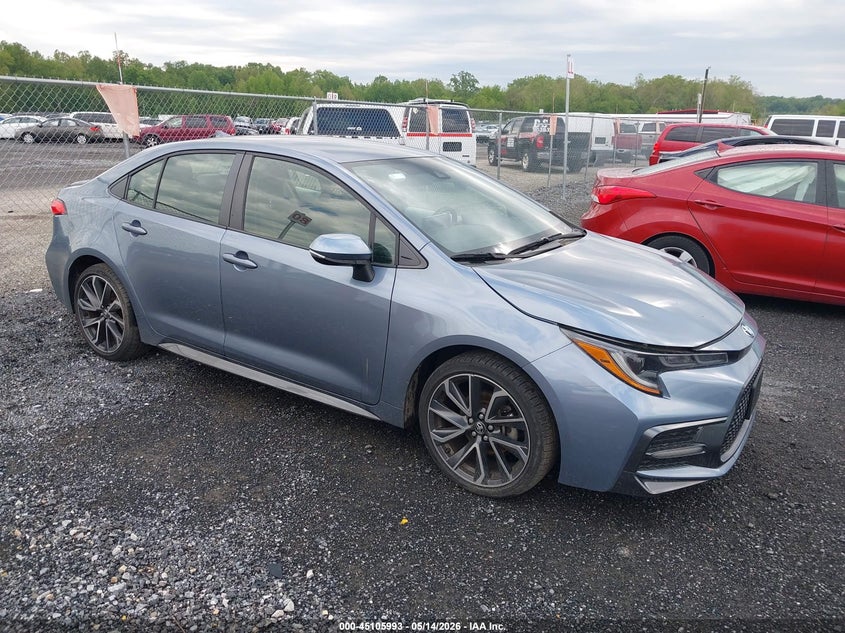 2022 Toyota Corolla VIN JTDS4MCE0NJ097892 IAAI salvage auction — LEFT SIDE, Salvage - 75% Or Less (Maryland), sold $7,000 on 2026-07-06 (photo 1)