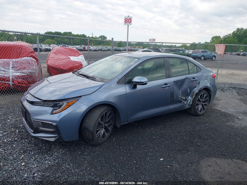 2022 Toyota Corolla VIN JTDS4MCE0NJ097892 IAAI salvage auction — LEFT SIDE, Salvage - 75% Or Less (Maryland), sold $7,000 on 2026-07-06 (photo 2)