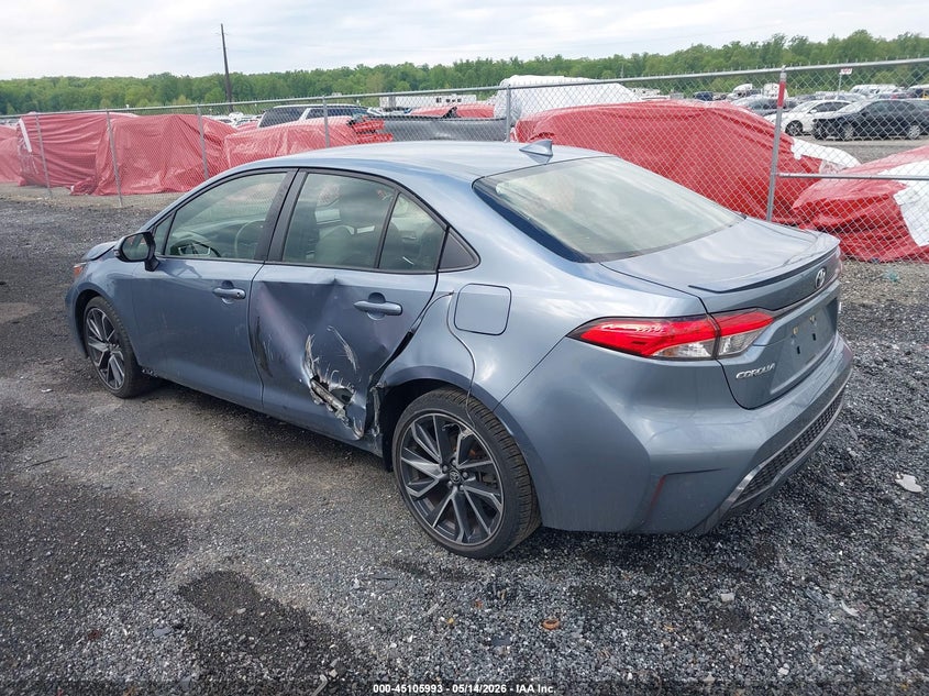 2022 Toyota Corolla VIN JTDS4MCE0NJ097892 IAAI salvage auction — LEFT SIDE, Salvage - 75% Or Less (Maryland), sold $7,000 on 2026-07-06 (photo 3)