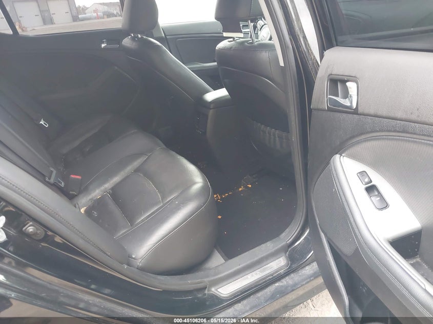 2014 Kia Optima VIN 5XXGR4A67EG295389 IAAI salvage auction — LEFT FRONT, Clear (Indiana), sold $25 on 2026-07-29 (photo 8)
