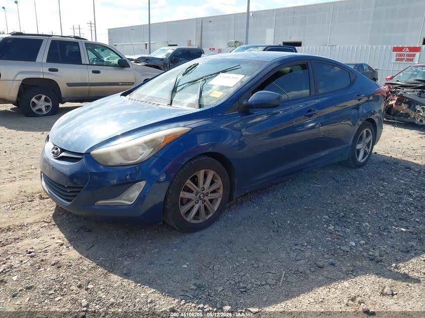 2015 Hyundai Elantra VIN KMHDH4AE9FU254072 IAAI salvage auction — THEFT, Salvage (Texas), sold $1,150 on 2026-07-16 (photo 2)