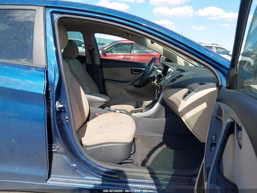 2015 Hyundai Elantra VIN KMHDH4AE9FU254072 IAAI salvage auction — THEFT, Salvage (Texas), sold $1,150 on 2026-07-16 (photo 5)