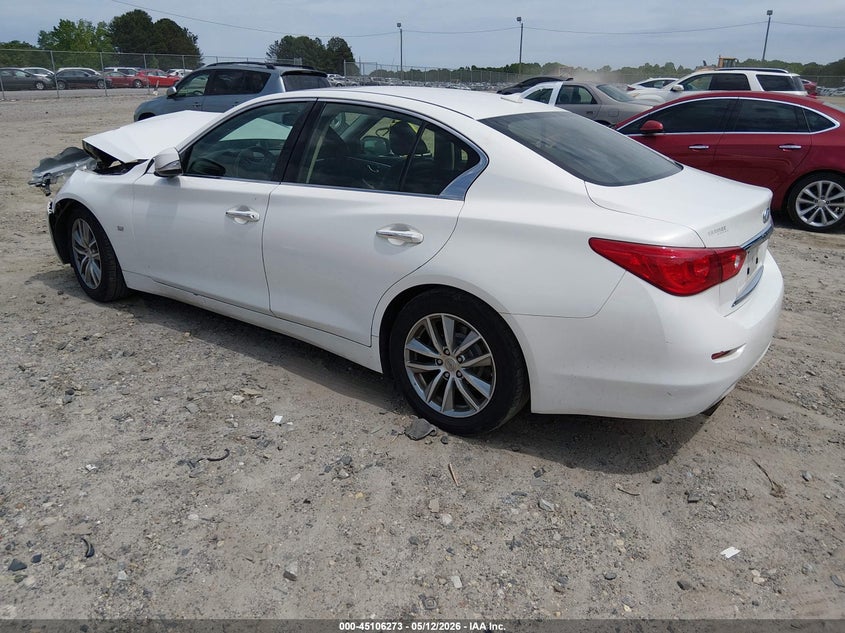 2014 Infiniti Q50 VIN JN1BV7AP7EM686121 IAAI salvage auction — FRONT END, Salvage (Georgia), sold $25 on 2026-07-16 (photo 3)
