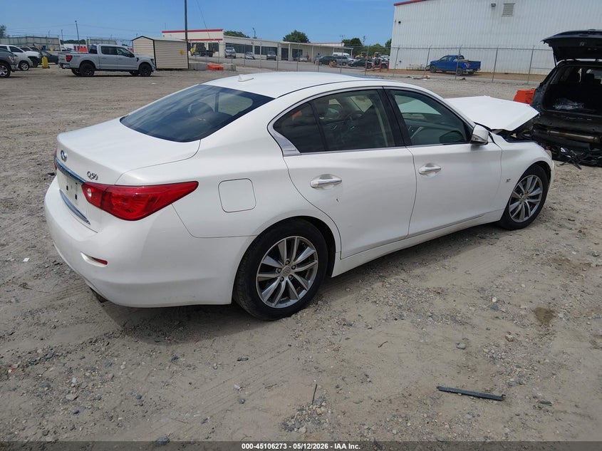 2014 Infiniti Q50 VIN JN1BV7AP7EM686121 IAAI salvage auction — FRONT END, Salvage (Georgia), sold $25 on 2026-07-16 (photo 4)
