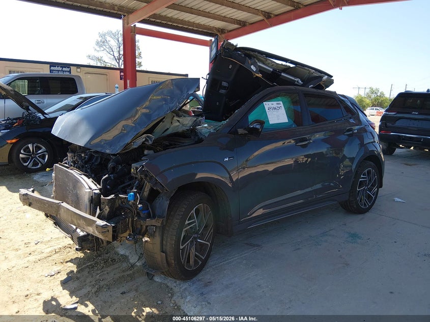 2023 Hyundai Kona VIN KM8K33A36PU993707 IAAI salvage auction — ALL OVER, Certificate Of Destruction (Florida), sold $625 on 2026-07-28 (photo 2)