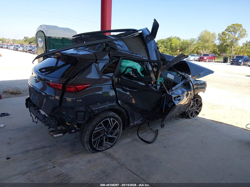 2023 Hyundai Kona VIN KM8K33A36PU993707 IAAI salvage auction — ALL OVER, Certificate Of Destruction (Florida), sold $625 on 2026-07-28 (photo 4)
