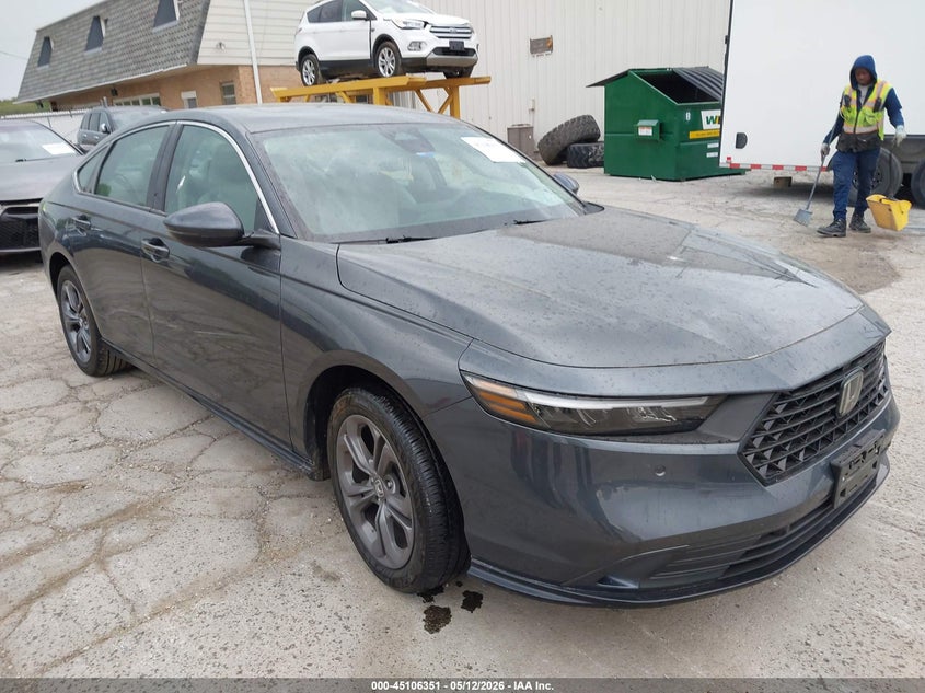 2025 Honda Accord VIN 1HGCY2F66SA035766 IAAI salvage auction — LEFT FRONT, Salvage (Illinois), sold $12,500 on 2026-07-28 (photo 1)