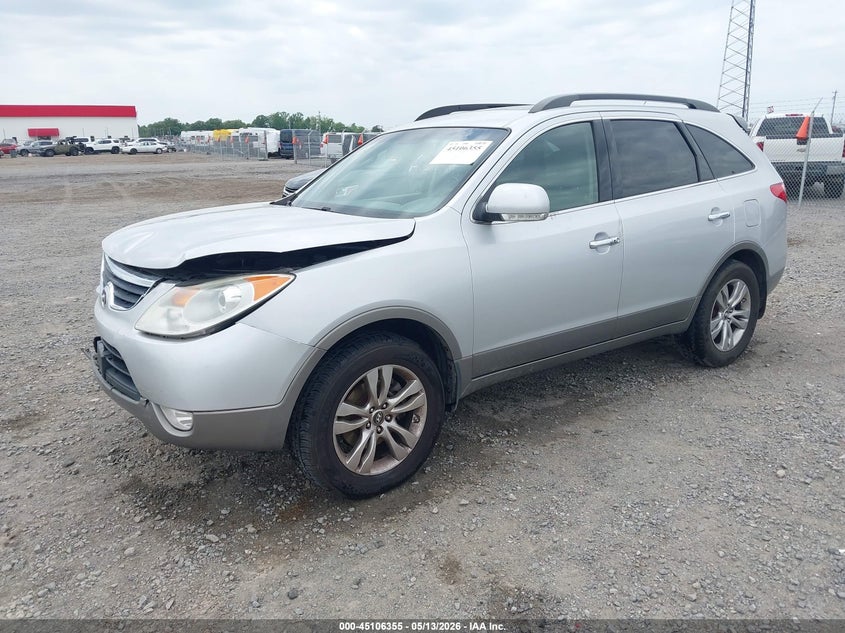 2012 Hyundai Veracruz VIN KM8NU4CC5CU195822 IAAI salvage auction — FRONT END, Clear (Arkansas), sold $875 on 2026-07-08 (photo 2)