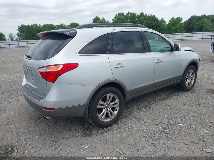 2012 Hyundai Veracruz VIN KM8NU4CC5CU195822 IAAI salvage auction — FRONT END, Clear (Arkansas), sold $875 on 2026-07-08 (photo 4)