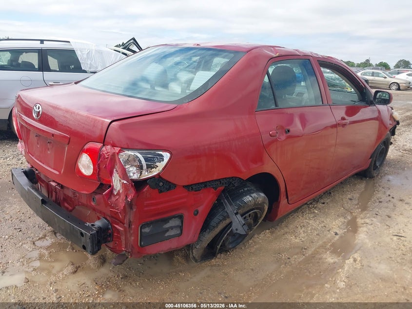 2010 Toyota Corolla VIN 2T1BU4EE3AC306724 IAAI salvage auction — ROLLOVER, Salvage (Alabama), sold $250 on 2026-07-19 (photo 4)