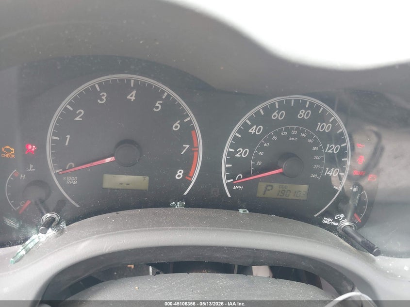 2010 Toyota Corolla VIN 2T1BU4EE3AC306724 IAAI salvage auction — ROLLOVER, Salvage (Alabama), sold $250 on 2026-07-19 (photo 7)
