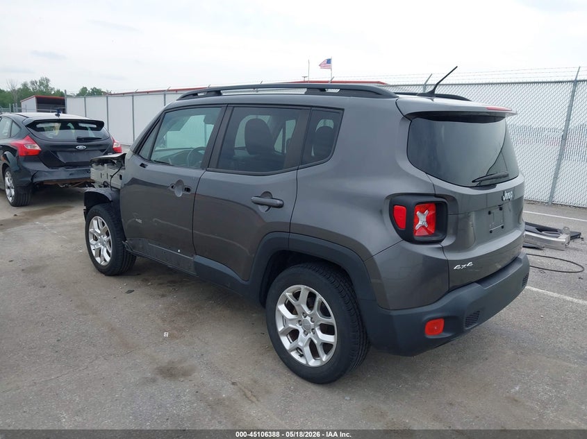 2017 Jeep Renegade VIN ZACCJBBB2HPG64309 IAAI salvage auction — FRONT END, Clear (Indiana), sold $1,300 on 2026-07-29 (photo 3)