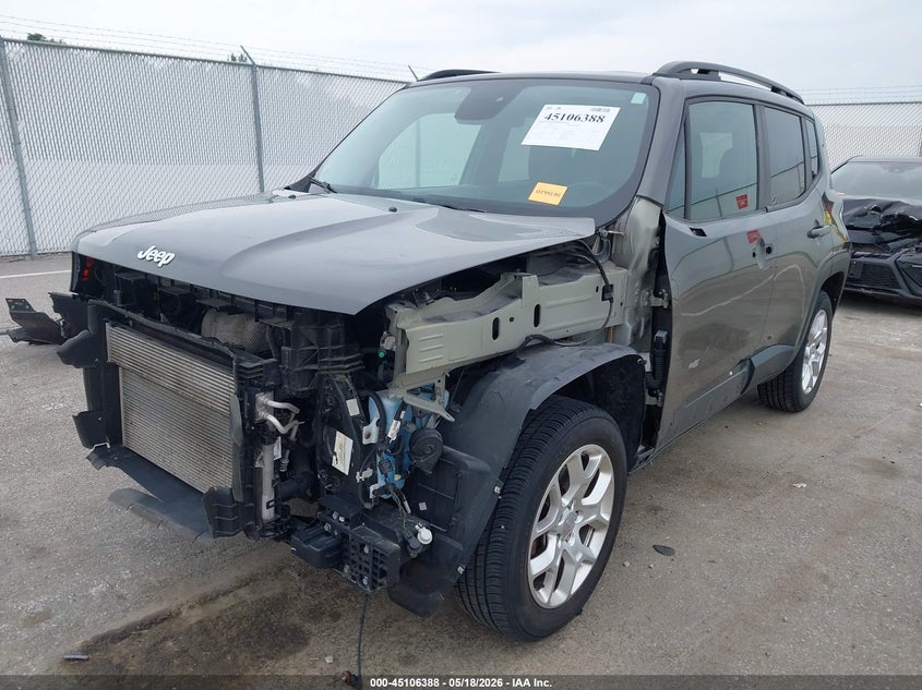 2017 Jeep Renegade VIN ZACCJBBB2HPG64309 IAAI salvage auction — FRONT END, Clear (Indiana), sold $1,300 on 2026-07-29 (photo 6)