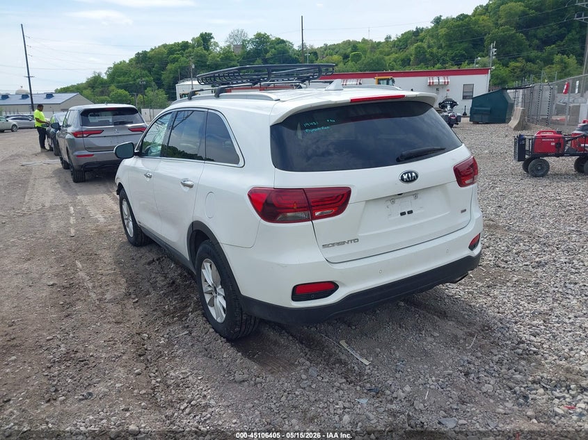 2019 Kia Sorento VIN 5XYPGDA31KG576557 IAAI salvage auction — FRONT END, Salvage (Pennsylvania), sold $2,250 on 2026-07-28 (photo 3)