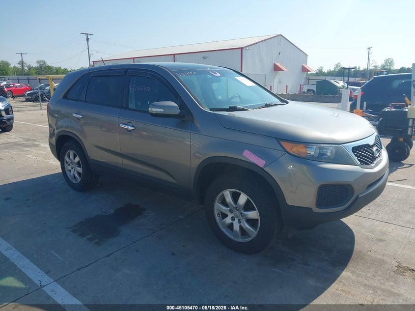 2012 Kia Sorento VIN 5XYKT3A11CG216897 IAAI salvage auction — HAIL, Clear (Indiana), sold $925 on 2026-07-17 (photo 1)