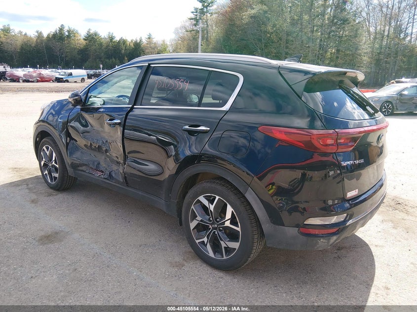 2020 Kia Sportage VIN KNDPNCAC5L7781927 IAAI salvage auction — SIDE, Salvage (Maine), sold $4,550 on 2026-07-09 (photo 3)