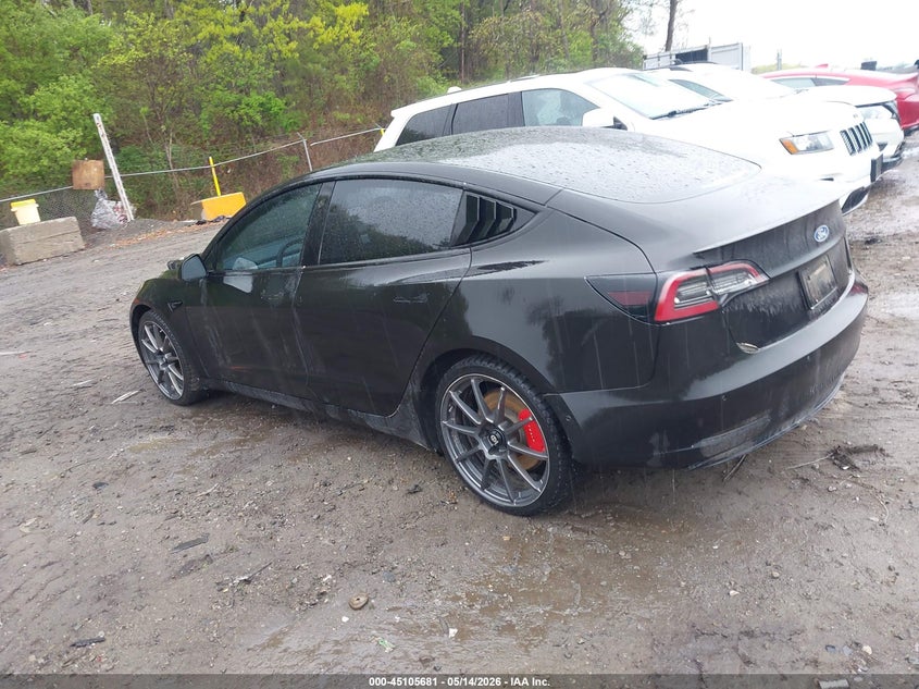 2020 Tesla Model 3 VIN 5YJ3E1EC3LF805438 IAAI salvage auction — FRONT END, Mv-907A (New York), sold $3,050 on 2026-07-09 (photo 3)