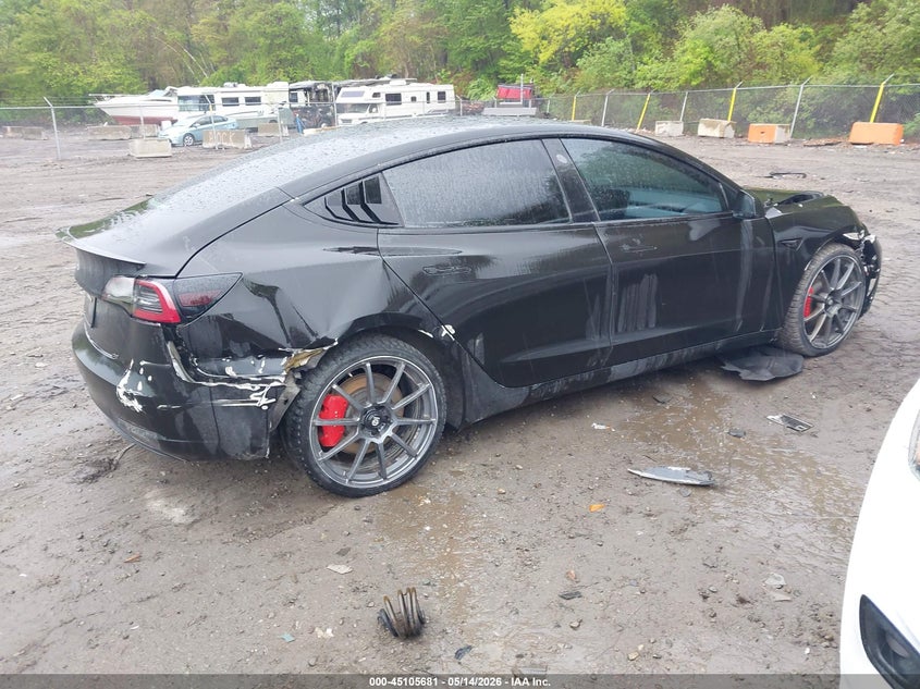 2020 Tesla Model 3 VIN 5YJ3E1EC3LF805438 IAAI salvage auction — FRONT END, Mv-907A (New York), sold $3,050 on 2026-07-09 (photo 4)
