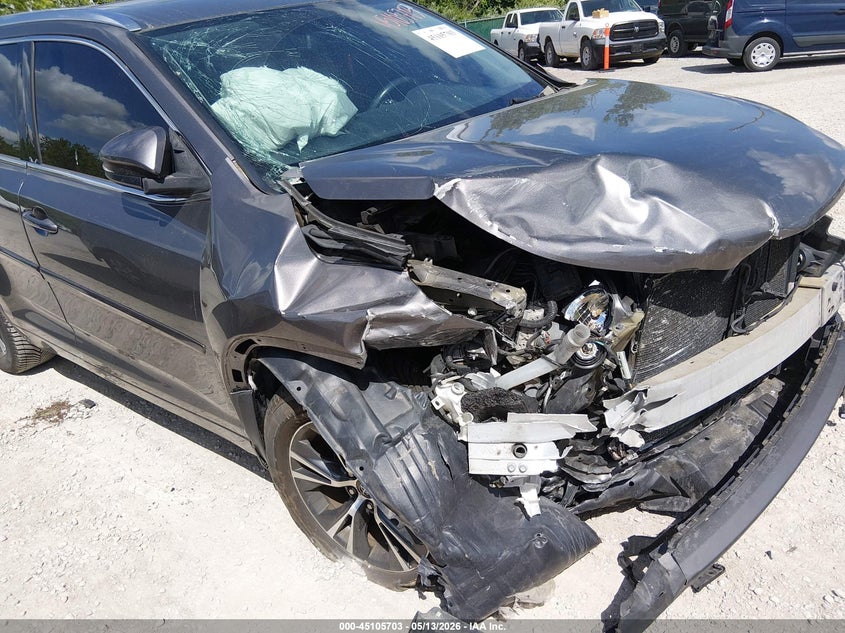 2016 Toyota Highlander VIN 5TDKKRFH9GS505143 IAAI salvage auction — RIGHT FRONT, Salvage (Kentucky), sold $4,475 on 2026-07-06 (photo 6)