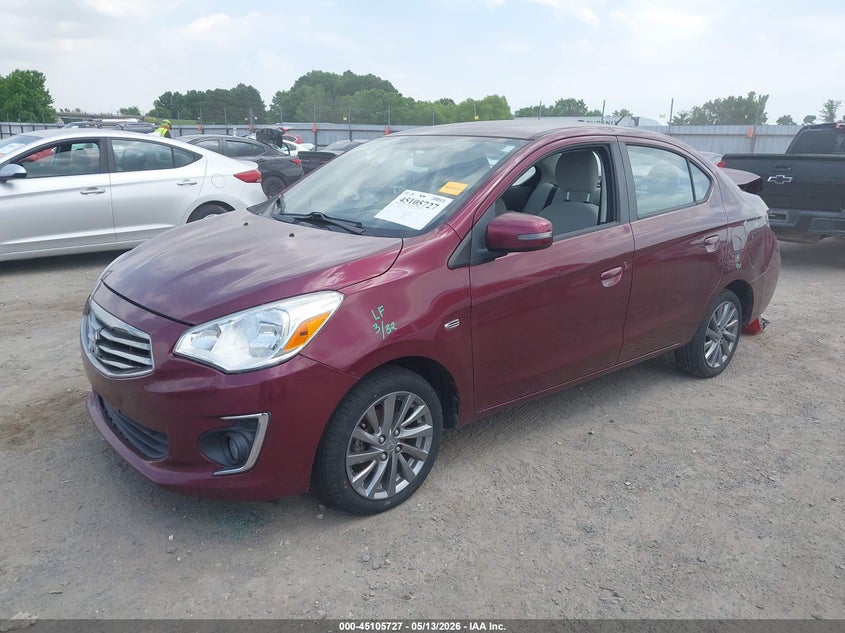 2019 Mitsubishi VIN ML32F4FJ7KHF02772 IAAI salvage auction — LEFT FRONT, Salvage (Arkansas), sold $1,400 on 2026-07-08 (photo 2)